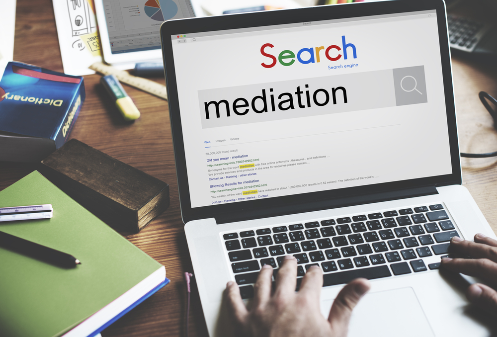 Person searching Mediation on search engine